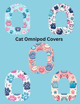 Omnipod Cover Cute Cat Theme Style Pack of 5 - $12.99