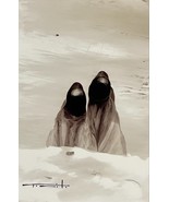 Tonito Original art Painting.WANDERING 10.Mysterious Nomads.Otherworldly... - £26.01 GBP