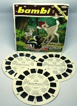 Vintage 1956 View-Master Bambi Walt Disney 3 Reels &amp; Booklet Belgium B400 E Gaf - £21.35 GBP