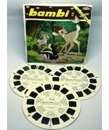 Vintage 1956 View-Master BAMBI Walt Disney 3 Reels &amp; Booklet BELGIUM B40... - $499.50 MXN