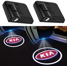 4x PCs KIA Logo Wireless Car Door Welcome Laser Projector Shadow LED Light Emble - £30.73 GBP