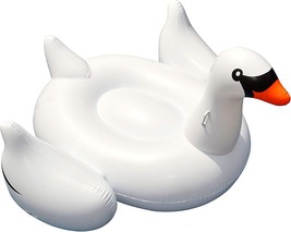 Swimline 90621 Giant Swan Inflatable Ride-On Pool Float, 1-Pack, White - $44.99
