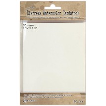 Ranger Time Holtz Distress Watercolor Cardstock, 4.25 by 5.5-Inch, 20-Pa... - £10.38 GBP