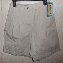 Nwt Womens Pendleton Classic Fit Stone Beige Casual Shorts Size 8 - £20.14 GBP