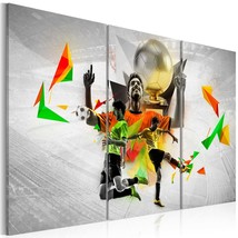 Tiptophomedecor Stretched Canvas Kids Art - Football Dreams - Stretched &amp; Framed - £62.92 GBP+