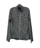 Champion Jacket Activewear Size Large Gray Thumbhole Sleeve Semi Fitted ... - £10.99 GBP