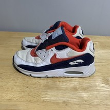 Nike Air Max 90 Kids Sneakers Denim Red White Blue Shoes 2Y Need template - $20.49