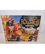 MELISSA &amp; DOUG 100 PC PUZZLE PIRATE&#39;S BOUNTY FLOOR PUZZLE 2&#39; X 3&#39; MINT E... - £5.38 GBP