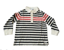 Janie &amp; Jack Boy Best In Snow Stripe Polo Long Sleeve Button up  3-6M, 2T, 6 - £15.12 GBP+