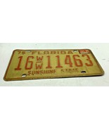 VINTAGE 1975 Florida license plate 16W/W11463 - $25.34 CAD