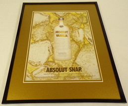 Absolut Snap Vanilia Vodka 2004 Framed 11x14 ORIGINAL Vintage Advertisement - $34.64