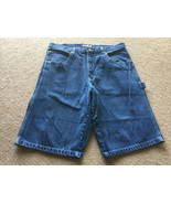 Vintage Southpole Denim Shorts Baggy Carpenter Loose Hip Hop Mens 38 RN8... - $38.60