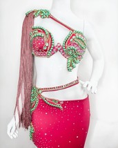 Made to order Belly dance dress set, showgirl costume ,go-go dress,belly dance c - $449.00