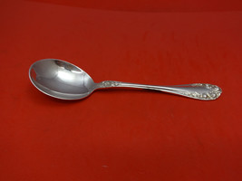 Normandie Rose by Northumbria Sterling Silver Cream Soup Spoon 6&quot; - £53.43 GBP