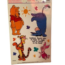 Vintage Disney Winnie the Pooh Window Decorations Cling Set of 3 Differe... - £11.37 GBP