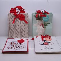 Hallmark Happy Holidays Assorted Gift Paper Bag 8" X 4" x 10" Lot of 25 - $24.49