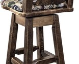 Montana Woodworks Homestead Collection Counter Height Swivel Barstool wi... - £641.24 GBP