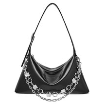 2022 New Fashion Lady Split Leather Shoulder Bag Simple Casual Niche Light Hobo  - £99.70 GBP
