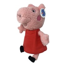 Fluffy Peppa The Pig Exclusive 15” Fiesta Toy Plush Pink Red Dress NEW! - £8.79 GBP