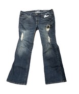Runway Refuge Womens Jeans 14 Short 9&quot; Rise Distressed Boot Cut Stretch ... - $21.78 CAD