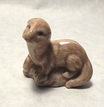 Vintage Wade Whimsies Otter Figurine Red Rose Tea Canadian Series - £4.68 GBP