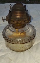 Antique Clear Glass Kerosene Oil Lamp No. 2 Queen Anne  - £48.71 GBP