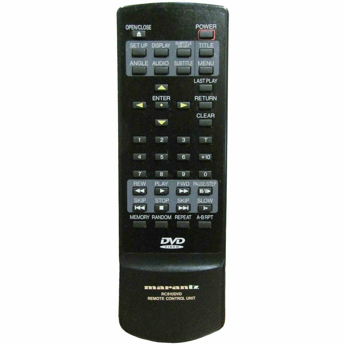 Marantz RC810DVD Factory Original DVD Player RemoteFor DVD810, DVD810/26B - $12.89