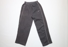 Vintage Nike Boys Medium Faded Travis Scott Mini Swoosh Wide Leg Sweatpants Gray - £31.07 GBP