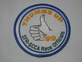 (1999) SFR-SCCA Race Officials - THUMBS UP (Patch) - $50.00