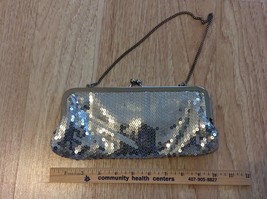 Vintage Clutch Handbag Ann Taylor Loft Silver - £11.04 GBP