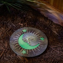 SUN AND MOON GLOWING STEPPING STONE - $33.00