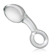 Anal Butt Plug Glass Anal Trainer With Big O Ring Crystal Pleasure Wand Adult Se - £20.32 GBP