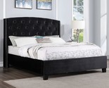 Roundhill Furniture Summit Wingback Tufted Upholstered Bed with Nailhead... - $599.99
