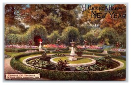 Rotondo Giardino Gunnersbury Park Londra UK Happy New Year Raphael Cibo Postcard - £3.45 GBP