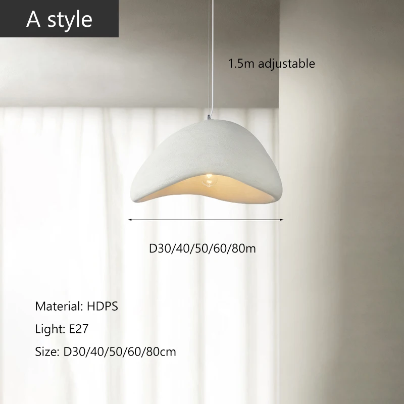  Minimalism Wabi Sabi Led Pendant Lamp Loft Dining Room Home Decor Chandelier ro - £166.35 GBP