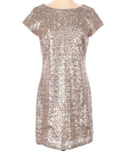 White House Black Market Sequin Metallic Dress Size Small - £51.27 GBP