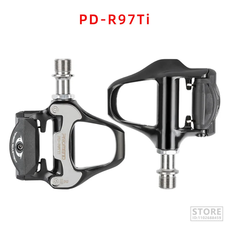PROMEND Pedals Road Bike Pedal SPD-SL Self Lock Plates Titanium Alloy Axis Road  - £183.21 GBP