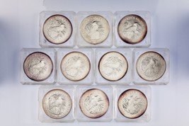 Lot of 10 1990 Australia $5 Silver 1oz Kookaburras (BU Condition) KM# 189 - £637.51 GBP