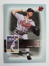 2003 GREG MADDUX SUPERSTAR FLASHBACK UPPER DECK SP AUTHENTIC SF7 BASEBAL... - $5.99