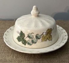Metlox Vernon Ware Vineyard Grapes Leaves Poppytrail Butter Cheese Dish W/ Lid - £15.36 GBP