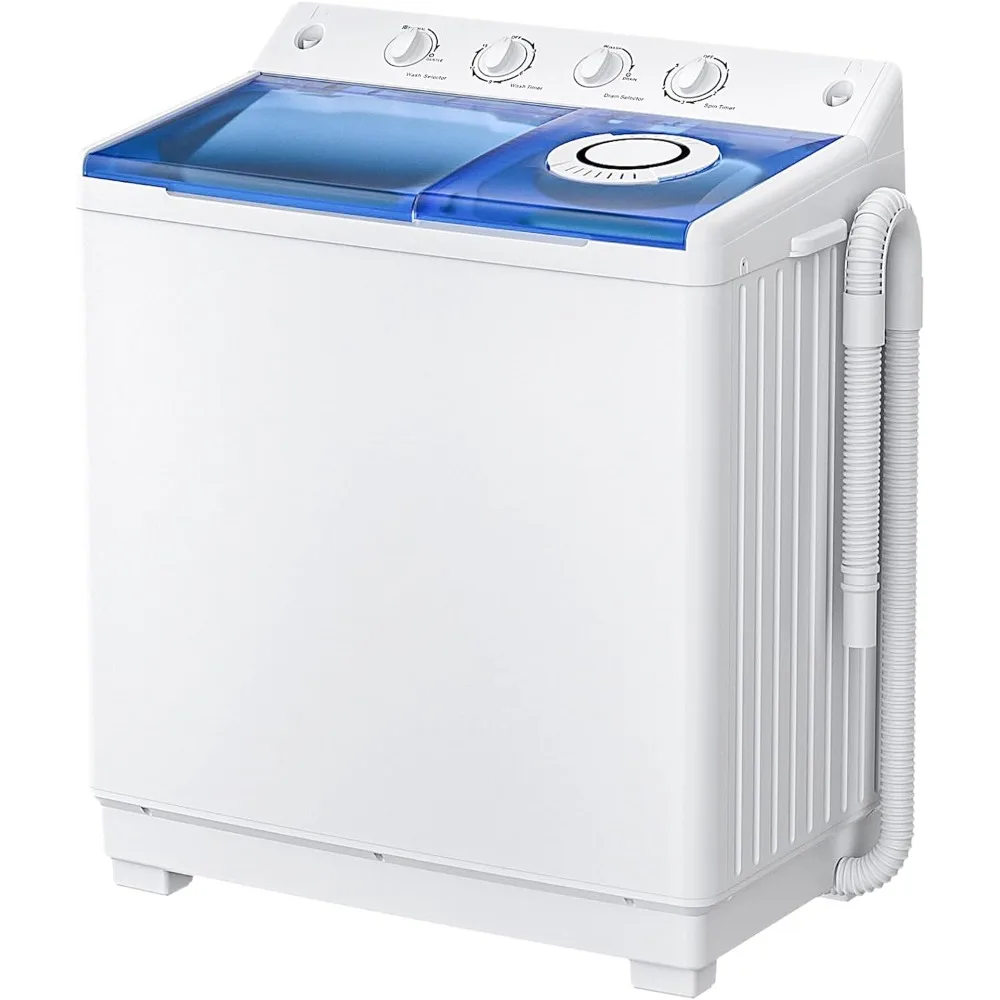 Portable Washing Machine, Twin Tub Washing Machine spinner Combo with 40lbs - $396.99