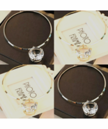 Necklace Big Pendant  Choker Rhinestone Gem Crystal Clear Large Silver H... - $379.83 MXN