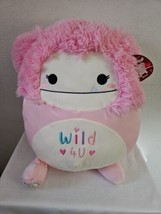 Squishmallow Brina Wild 4 U Bigfoot Pink Plush Stuffed Animal Valentines Day 16&quot; - £19.76 GBP