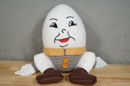 Vintage Fabric Toy Hand Crafted Humpty Dumpty Egg Nursery Rhyme Amy King - £32.29 GBP