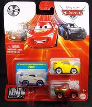 Disney Pixar CARS Mini Racers 3 pack Rusteze Racing Center Series NEW - £8.33 GBP