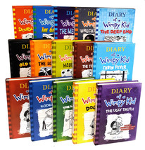 Diary Of A Wimpy Kid Hc Set ◆ Like New Hardcover Books 1-15 ◆ By Jeff Kinney - £55.26 GBP