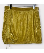 NWOT FREE PEOPLE X Revolve Vivienne Velvet Mini Skirt in olive green siz... - €28,89 EUR