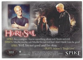 Spike the Complete Story Trading Card Heart &amp; Soul Subset HS3 Inkworks 2005 - £2.35 GBP