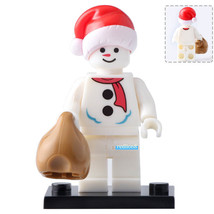 Snowman Christmas Series Lego Compatible Minifigure Building Blocks Toys - £2.38 GBP