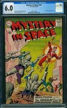 Mystery in Space #54 (1959) CGC 6.0 -- O/w to white; 2nd Adam Strange in title - £139.58 GBP